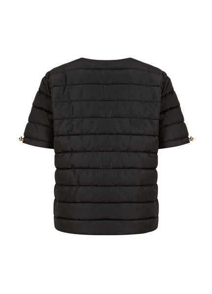 Coster Copenhagen CCHeart Asta Quilted Short Sleeve Jacket - Black