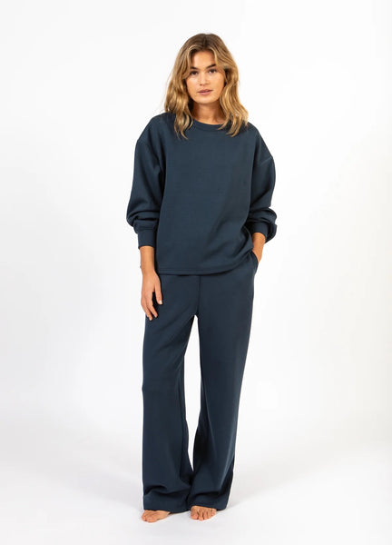 Coster Copenhagen CCHeart Billie O-neck Sweatshirt - Navy