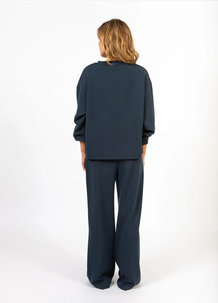 Coster Copenhagen CCHeart Billie O-neck Sweatshirt - Navy