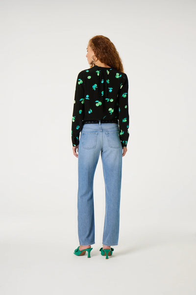Fabienne Chapot Collina Blouse - Black / Green Zest