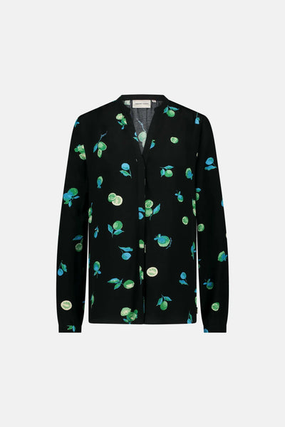 Fabienne Chapot Collina Blouse - Black / Green Zest