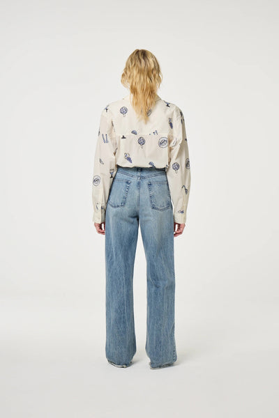 Fabienne Chapot Lilot Blouse - Cosy White/Blue