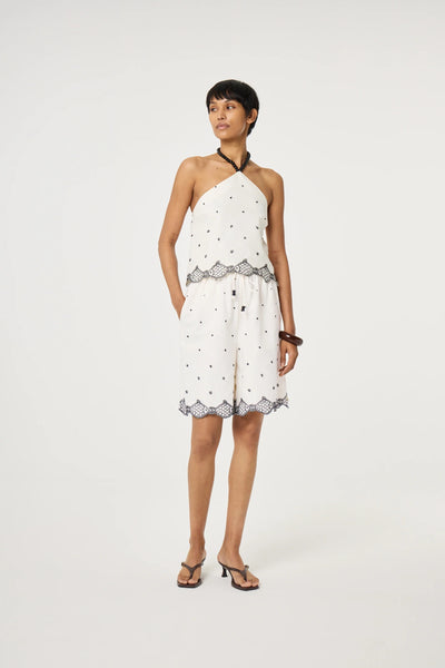 Fabienne Chapot Bohdi Embroidered Shorts - White