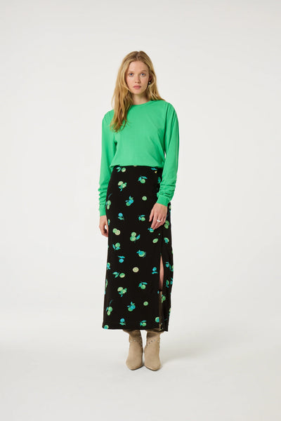 Fabienne Chapot Liona Skirt - Black / Green Zest Print