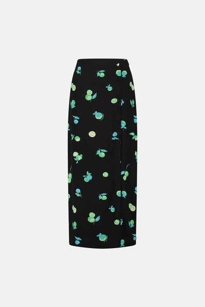 Fabienne Chapot Liona Skirt - Black / Green Zest Print