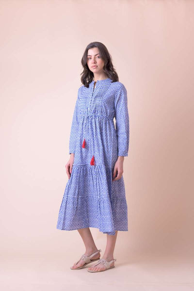 Handprint Dream Apparel Corfu Dress - Blue