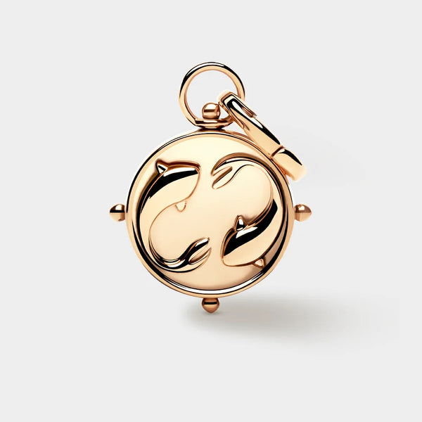 COLURi Zodiac Double Sided 'Pieces' Charm - Gold Plated
