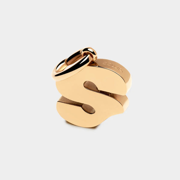 COLURi Letter S Charm - Gold Plated
