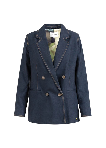 Coster Copenhagen Double Breasted Blazer - Night Blue