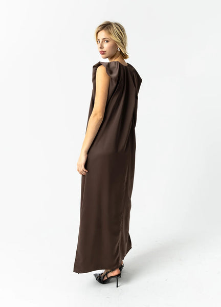 Coster Copenhagen Draped Dress - Warm Brown