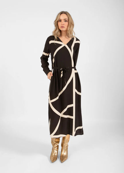 Coster Copenhagen Field Print Dress - Black