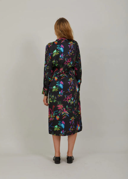 Coster Copenhagen V Neck Belted Dress - Glow Print