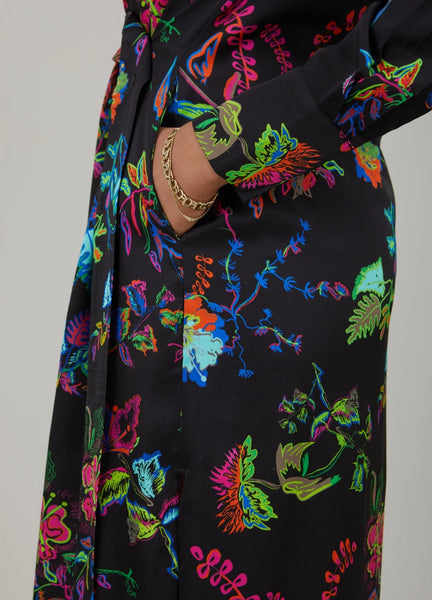 Coster Copenhagen V Neck Belted Dress - Glow Print