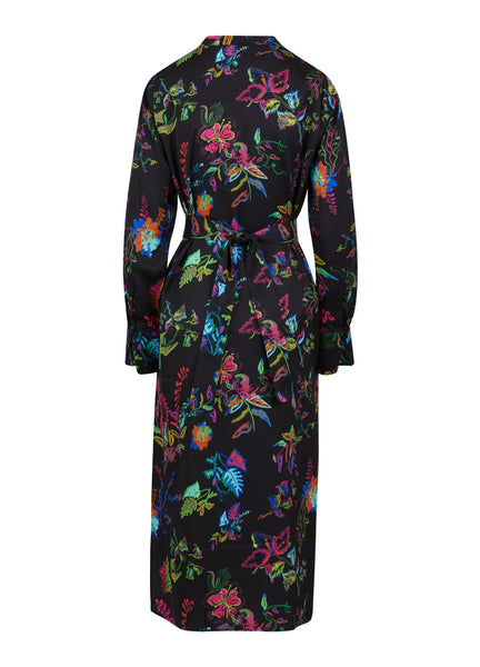 Coster Copenhagen V Neck Belted Dress - Glow Print