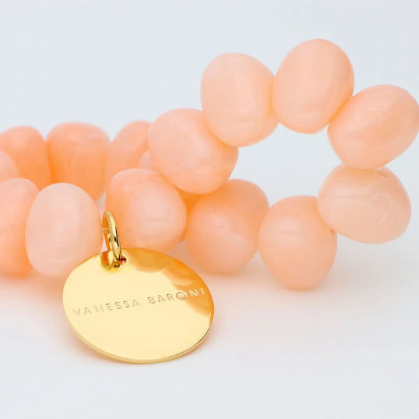 VANESSA BARONI Stone Flex Bracelet - Peach Sorbet