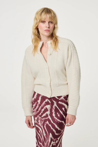Fabienne Chapot Berber Cardigan - Cosy White