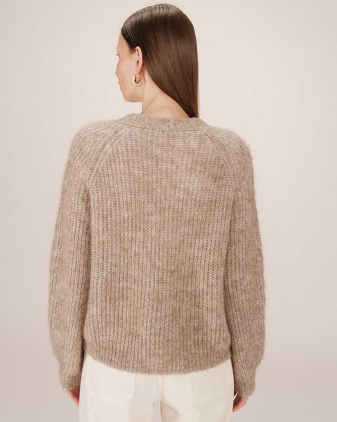 Grace & Mila Saluda Knitted Cardigan - Greige
