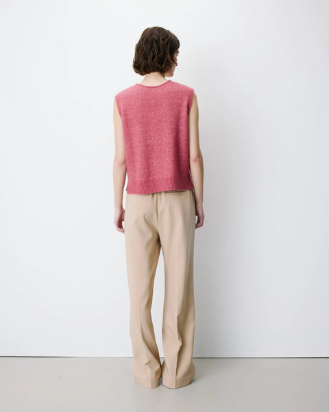 Grace & Mila Nars Sleeveless V-Neck Cardigan - Blush