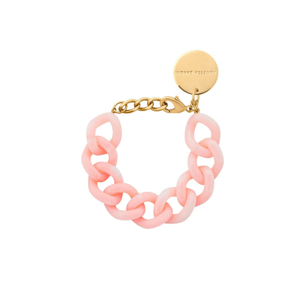 VANESSA BARONI Flat Chain Bracelet - Peach Sorbet