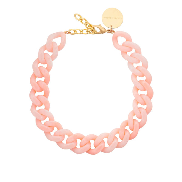 VANESSA BARONI Flat Chain Necklace - Peach Sorbet