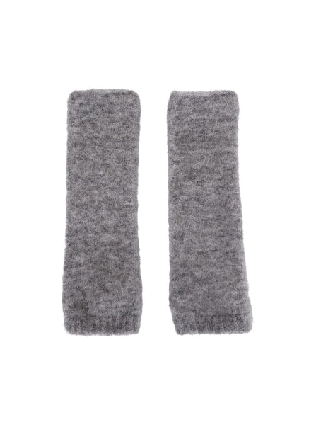 Black Colour BCGinger Alpaca Wrist Warmers - Grey