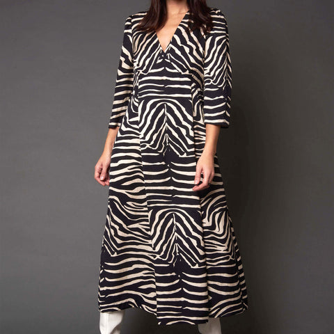 Idano Helmine Dress - Zebra