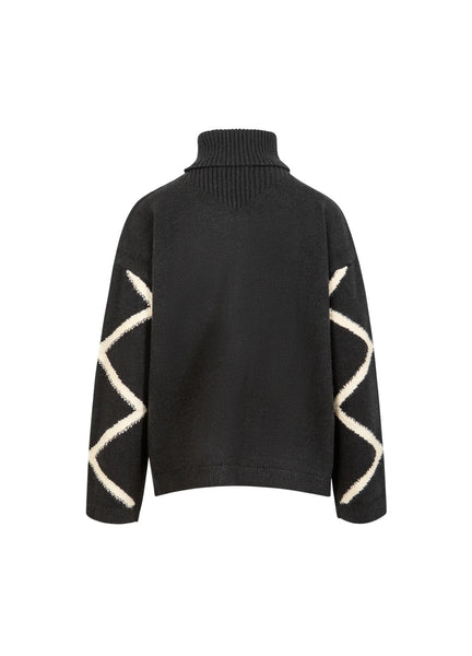 Coster Copenhagen High Neck Knit Sweater - Black