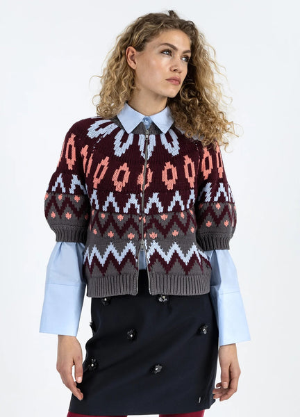 Coster Copenhagen Knitted Zipper Jacket - Mix