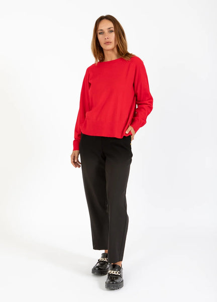 Coster Copenhagen Round Neck Knit - Scarlet Red
