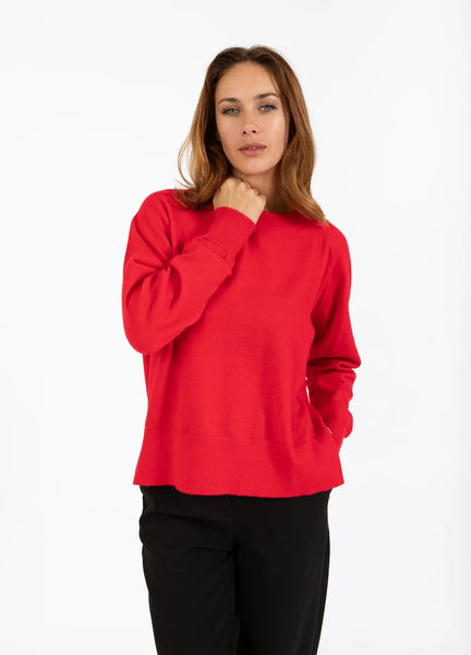 Coster Copenhagen Round Neck Knit - Scarlet Red