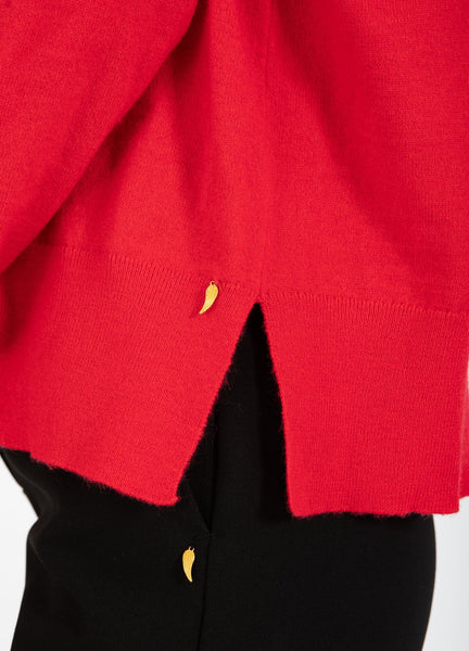 Coster Copenhagen Round Neck Knit - Scarlet Red