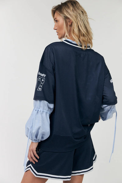 Lollys Laundry KamillaLL Sports Tee - Dark blue