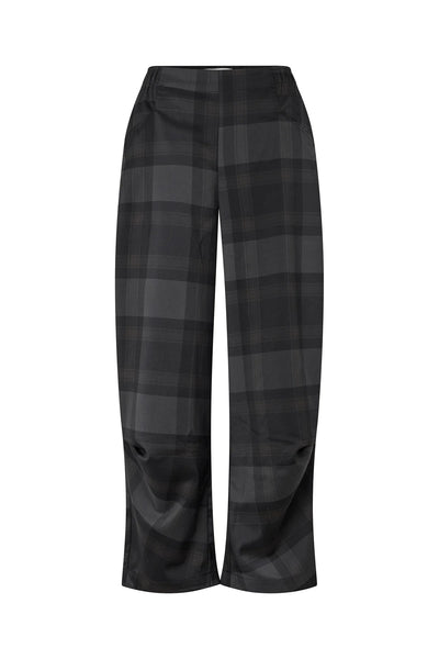 Lollys Laundry KikiLL Check Trousers - Dark Grey