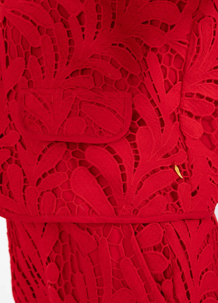 Coster Copenhagen Lace Blouse - Scarlet Red