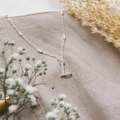 ChloBo Iconic Initial Necklace - Silver 'L'