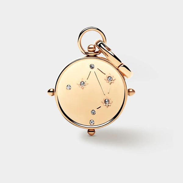 COLURi Zodiac Double Sided 'Libra' Charm - Gold Plated