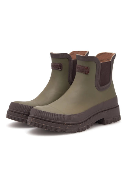 Woden Live Waterproof Rubber Boots - Dark Olive
