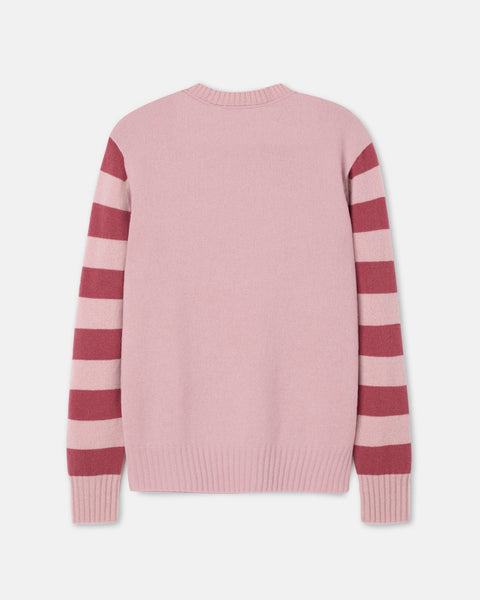 Salts Cashmere Lofty Crew Neck Sweater - Rose / Pale Pink