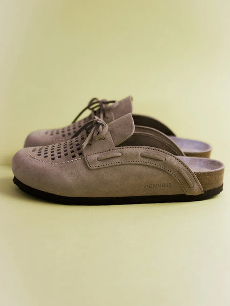 Genuins Ziar Velour Slider - Taupe