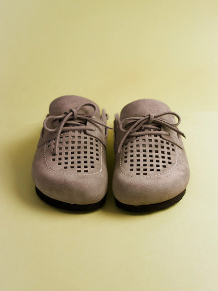 Genuins Ziar Velour Slider - Taupe