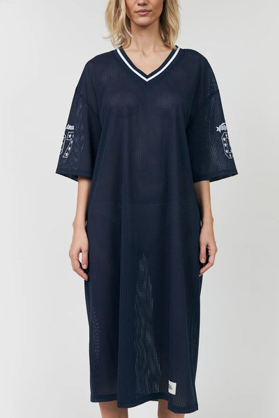 Lollys Laundry MillaLL Sporty Mesh Dress - Dark Blue
