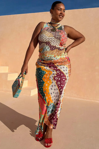 Never Fully Dressed Pastel Morocco Dorris Skirt - Pastel