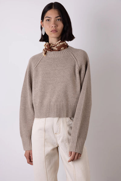Vi.ve.re Merina Wool & Cashmere Knit - Beige