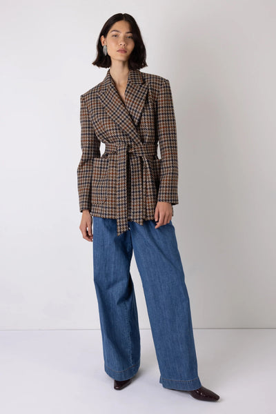 Vi.ve.re Nellie Denim high Waist Wide Leg Trousers