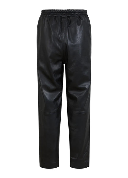 Coster Copenhagen Relaxed Leather Pant - Black