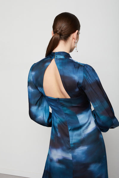 Ottod'Ame Viscose Wrap Dress - Blue