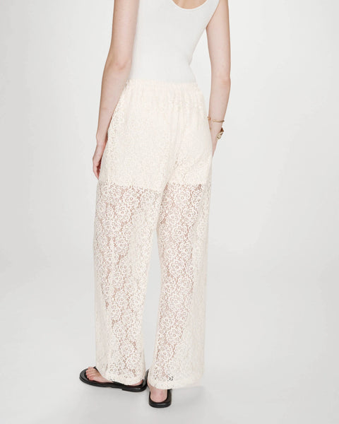 Grace & Mila Vincent Wide-leg Lace Trousers - Ecru