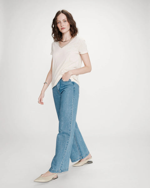 Grace & Mila Joe 7/8 Length Jeans - Sky blue