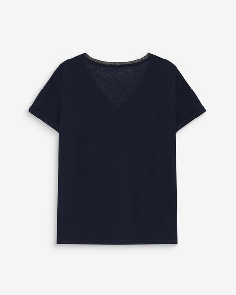 Grace & Mila Vasco V Neck T-Shirt - Marine