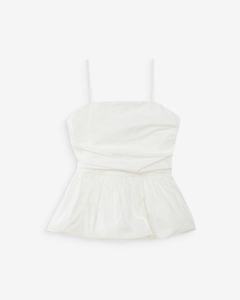 Grace & Mila Valo Fitted Peplum Cami - White